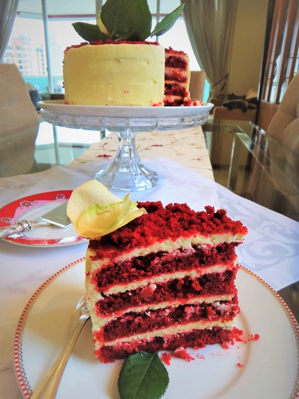 Culinária da Sara: bolo de veludo vermelho